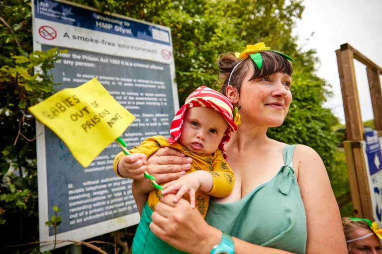 Protest outside HMP Styal June 2022