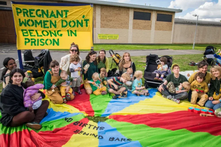 Protest outside HMP Styal June 2022