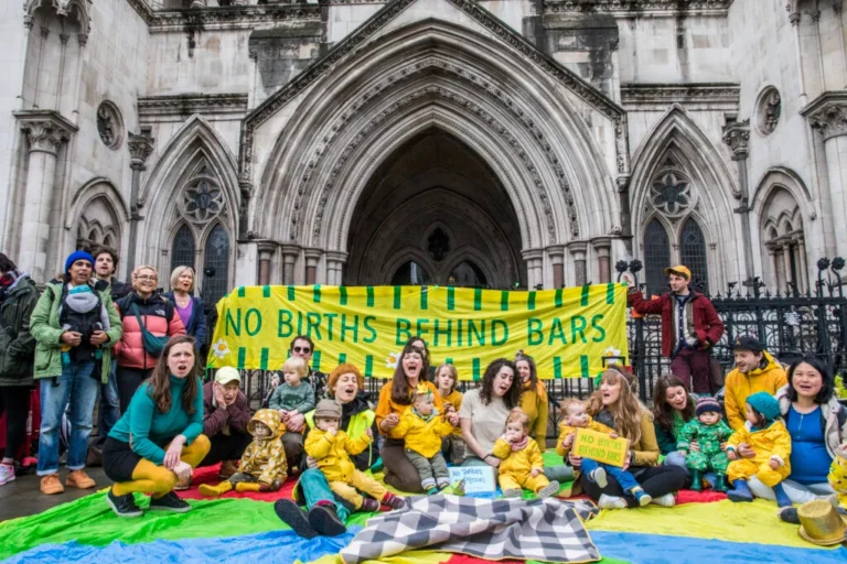 Mother's Day protest outside Royal Courts of Justice 2023